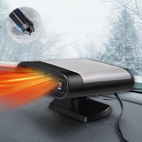 Riscaldatore Auto,Termoventilatore per Auto,Riscaldatore Sbrinatore,Riscaldatore Portatile per Auto,Riscaldatore Auto 12v,2 in 1 Sbrinatore per Auto Portatile,Sbrinatore Parabrezza per Auto