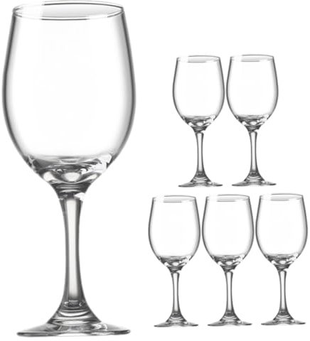 Cabilock Set di Bicchieri da Vino Eleganti Bicchieri con Piedini per Banchetti Nuziali