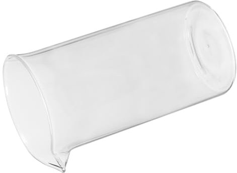 BEBEMOKO Replacement Glass Beaker for Coffee Press Smooth Polished Surface and Narrow Spout Compatible Cafetiere