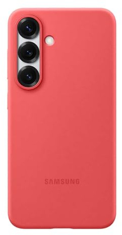 Samsung Silicone Smartphone Case EF-PS931, Hülle für das Galaxy S25, Handy-Hülle, Silikon, Schutz Case, stoßfest, dünn und griffig, Rot