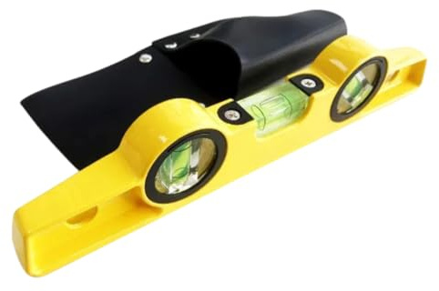 Dunnet Tools Magnetic Spirit Level 250mm Heavy Duty Torpedo Level, 3-in-1 Bubble Vials, Aluminium Construction with Protective Carry Pouch, Levelling Tool for Construction, Bricklaying and DIY