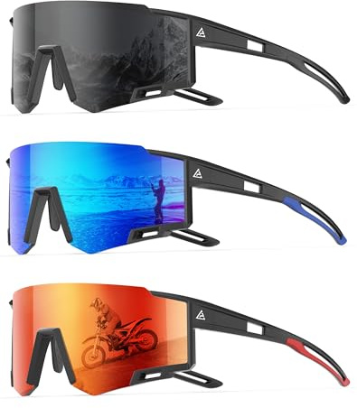 KALIYADI Sports Sunglasses-Men Polarized-Mens-Sunglasses Women: Running Sun Glasses with UV400 for Fishing Cycling