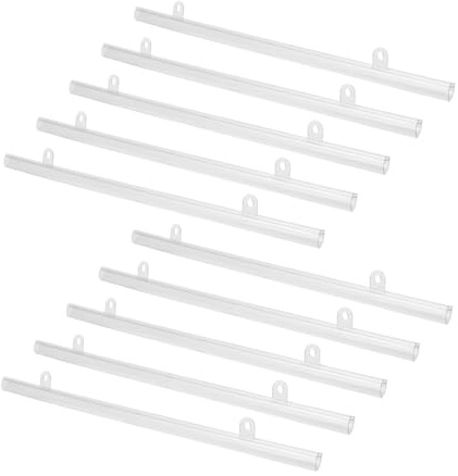 iplusmile 10pezzi Pali Di Pvc Per Appendere Poster in Supermercati E Centri Commerciali Strisce Per Esposizione Facile Supporti Stabili Pubblicità E Opere D Arte