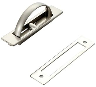 EXKURPOO Maniglie per Mobili Maniglia for mobili, Maniglie for Porte nascoste, Maniglie a Filo incassate, Copri Maniglia for Pavimento, mobili Scuri, ferramenta(Pearl Nickel Plate)
