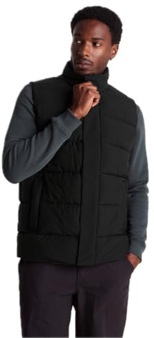 TOG24 Leighton Mens Insulated Quilted Gilet, Zip Funnel Neck Wind Padded | Bodywarmer, Waterproof, Lightweight, Pockets, Ribbed collar, Layering, Winter