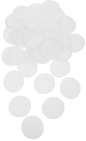 Gogogmee 100 piezas Almohadillas Redondas de Algodón Puro Unidades Doble Cara Gruesas y Suaves para Desmaquillar y Limpiar Rostro Toallitas Cosméticas