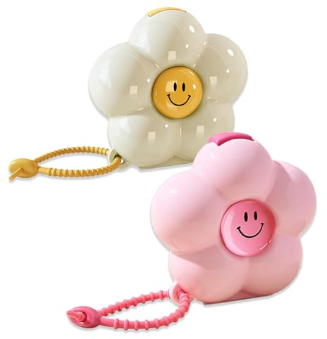 BSITSSS 2 Stück Tablettenbox Blumen, Pillendose Schlüsselanhänger, Blumenmuster Medikamentenbox Reise mit 5 Fächern für Schmuck Vitamine Fischöl Nahrungsergänzungsmittel
