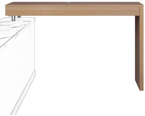 Litet Ståbord för Hemmakontor, Brädddatorbord för Fönsterbräda, Säng, Platsbesparande Sitt-stå-skrivbord, för Hemmakontor, Burspråk(Brown,10cm/4in)