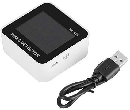 SNDWAY Monitor digitale della qualità dell'aria a LED Rilevatore PM2.5 con sensore Misuratore di umidità della temperatura in tempo reale per casa ufficio Auto all'aperto