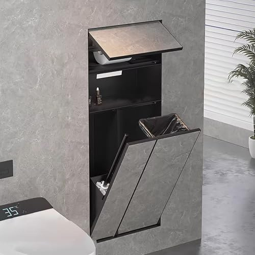 Unterputz Toilettenpapierhalter Wasserdichter Toilettenpapierhalter für das Badezimmer, Duschablage zum Einbau In die Wand aus Edelstahl 304, Großer, Platzsparender Wandeinbau-Organizer
