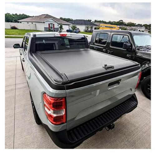 QINSHU Laderaumabdeckung 5, Fuß Versenkbare Laderaumabdeckung Für F150 Pickup Truck Bed Cargo Control Zubehör Kofferraumabdeckung