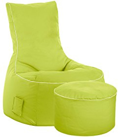 SITTING POINT only by MAGMA Sitzsack-Set Scuba Swing + Hocker grün