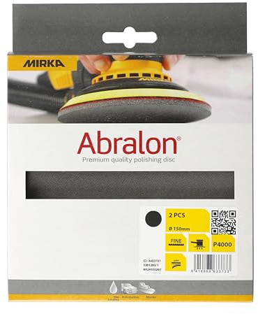 Mirka Abralon sliprondell 150mm korn 4000 2 st med kardborre
