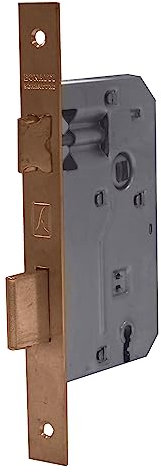 Bonaiti Serratura Porta Legno da Infilare Entrata 50mm Bordo quadro Bronzo 42