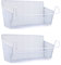 SUMNACON - Cestas de almacenamiento colgantes para el cabecero de la cama, para el escritorio de la oficina, para el colegio o para las literas (2 unidades, color grisáceo)