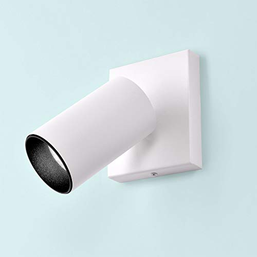 max K O M F O R T LED Deckenleuchte weiß 1x GU10 schwenkbar | Deckenlampe Deckestrahler Deckenspot Wandleuchte | 865-1