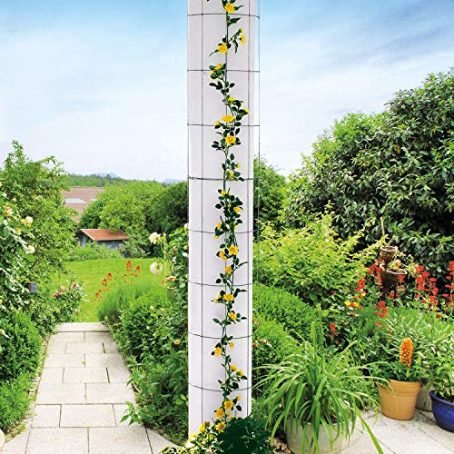 bellissa Säulen-Gitter halbrund Rankgitter Spalier 2 Stück 120 x Ø 25 cm | Rankhilfe im Garten