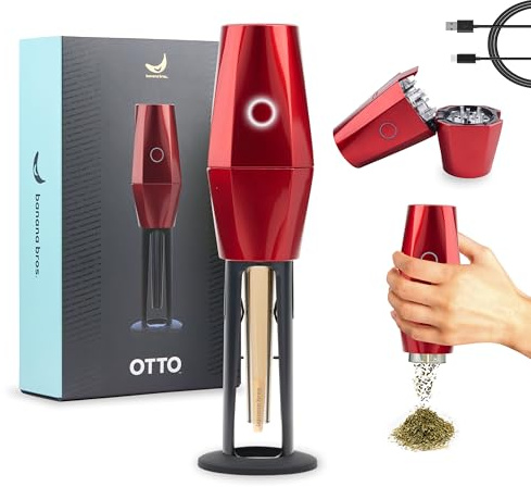 Banana Bros Electric Smart Herb and Spice Grinder - Metallic Red OTTO by