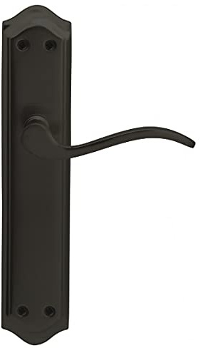 JANDEL Juego manivela Placa para Puerta Color Negro