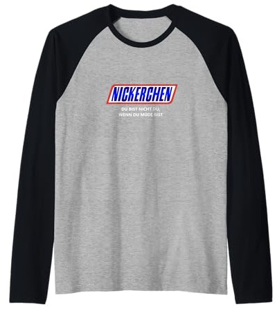 Nickerchen | Witziges Schlaf & Nachthemd, Pyjama Schlafanzug Raglan