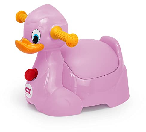 OKBABY Quack Töpfchen für Kinder mit ergonomischem Sitz, Entenform, Rosa