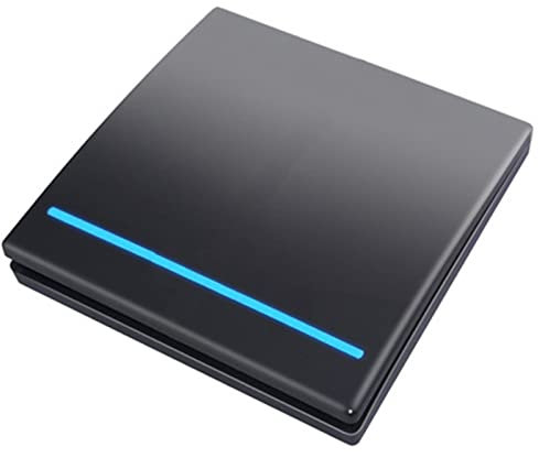 Valink Interruptor de botón de escena inteligente Interruptor de seguridad luminoso inalámbrico Dispositivos de vida para el hogar Negro