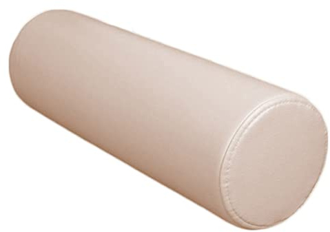GGoty Rundes Nackenrolle, weiches Sofakissen, wasserdichtes PU-Kissen, rundes Zylinderkissen, Kopfteilkissen, langes Schlafkissen (15 x 100 cm, Beige)