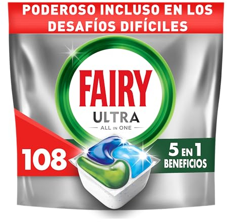Fairy Platinum Normal Cápsulas de lavavajillas todo en uno, para los restos más difíciles, limpia incluso la grasa de los filtros, 6 x (16+2)