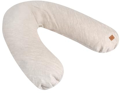 BÉABA, Big Flopsy, Stillkissen, Schwangerschafts-/schwangerschaftskissen, Multifunktional, Schlafen, Stillen, optimale Unterstützung, Entspannung, Komfort, Leinen, Ökotex, Beige