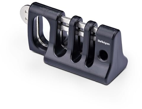 StarTech.com Peripheral Cable Anchor Lock, Secure Keyboard/Mouse, Cable Trap w/Metal Plate, Use w/Laptop Security Cable