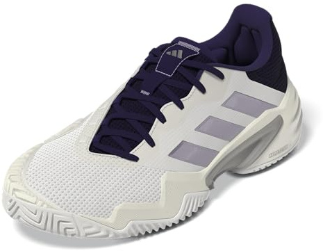 Adidas Women's Barricade 13 Tennis, White/Powder Plum/Aurora Plum, 8