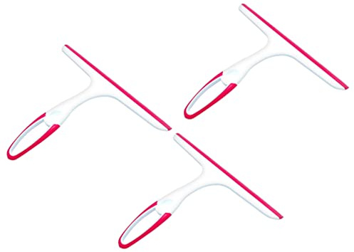 Gatuida 3piezas Limpiador De Vidrio para Baño Raspador De Limpiacristales Resistente Al Calor Frío Mango Antideslizante