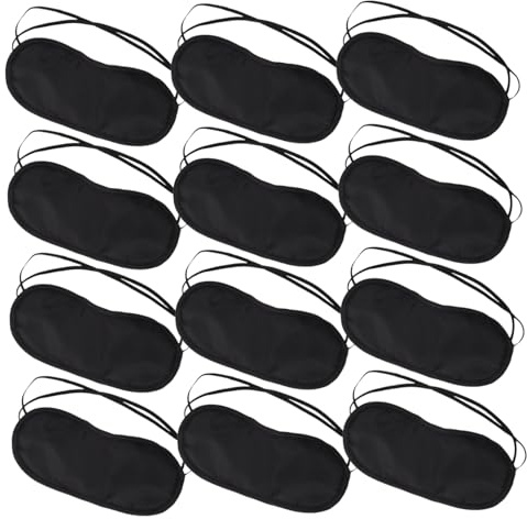 HOUDERCO 20st Sleep Eye Elastiskt Band Nattsömn Eye Cover För Hemresor Hotell Polyester Ögonskydd
