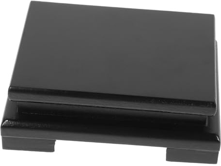 Mipcase Staffa di Base Supporto per Piante in Vaso alzate Figurina in Piedi espositore Piante piedistallo per Piante pottd Porta Piante in Legno Stand di Artigianato di Legno Black