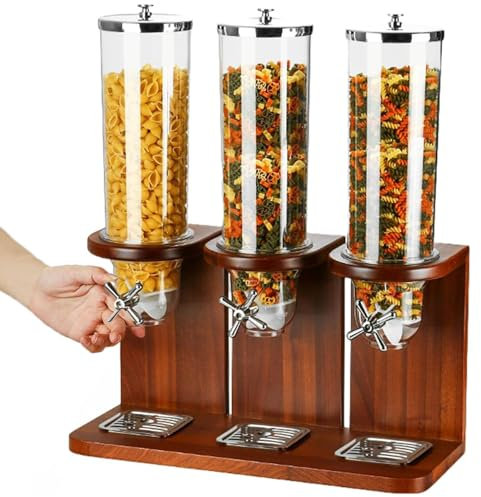 HNBYLMM Distributore di Cereali 12L, Contenitore ermetico per Cucina, Distributore di Cibo Secco Contenitori per Cereali Distributore di stoccaggio, Distributore di Caramelle con Coperchio ermetico,B