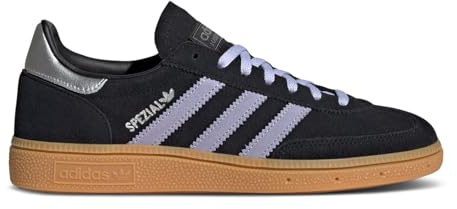 adidas Handball Spezial Women's Shoes, Core Black/Violet Tone/Gum, Size 7.5