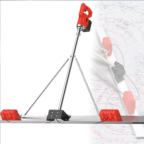 Outil Vibrant pour Béton RèGle Nivellement Ciment Chape éLectrique Kit vibratoire pour Chape à béton, grattoir électrique pour béton, kit vibratoire pour Chape à béton, pour Une Finition lis