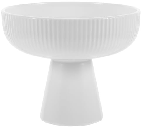 Ipetboom Bol Céramique Pied Nordic Style Pour Dessert Coupe Blanche Pour Glace Pudding Et Fruits Bol Collation Pour Maison Et Restauration