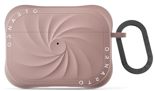 ORNARTO VORTUXE för AirPods Pro 3 fodral med karbinhake – sandbrun