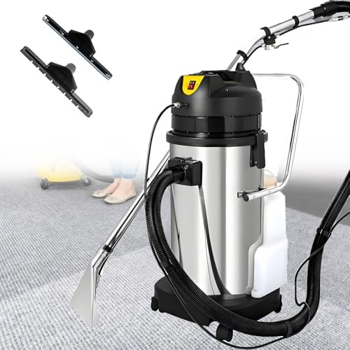 QuinteZhenTially Máquina Limpiadora Alfombras Comercial,Multiusos Lavado Suelos Extractor Vacío,230 Mbar Aspiradora Profesional Seco Húmedo,para Detalles Automóviles,Suelos Duros 30L