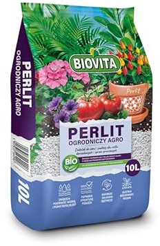Trädgårdsperlit 10 l – naturlig vulkanisk sten markhjälpmedel, premium perlite för växter, jordförbättrare för optimal ventilation och vattenförvaring, perfekt för sådd, sticklingar och hydrokultur