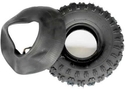 Fxzqgnh Neumático 4.10-4 para con Cámara de Aire Conjunto de Neumático Y Cámara Repuesto para Carros Compatible con Carros de Mano Adecuad