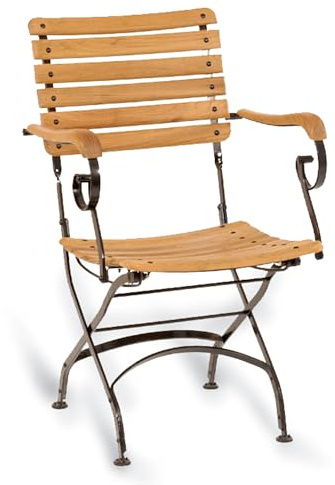 Sonnenpartner OXFORD Klappsessel Eisen und Teakholz