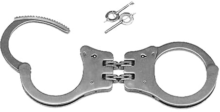 Mil-Tec Handschellen starr, einstellbar Silber