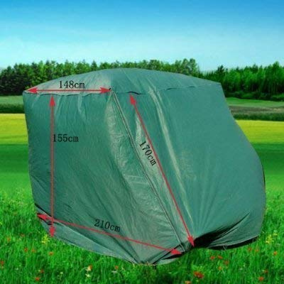 Loywe Housse de Protection pour Bain de Soleil Chaise Longue de Jardin Imperméable Anti-UV Couverture de Protection Transat Extérieur Vert LW1110