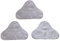Malayas - 3 Pack Washable Triangular Replacement Steam Mop Microfiber Cloth Pad, Microfibre Replacement Cloths are Perfectly Compatible with Most Steam Mop Pads on The Market, Hot Spray Mop Refills