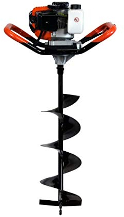 GT Garden Benzin Erdlochbohrer, 3 PS, 52 cm3, inkl. 1 Bohrer 200 mm