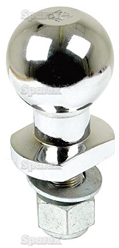 Sparex Attacco a sfera di traino perno sferico 50mm cromato universale Quad ATV per impieghi pesanti da 3/4 19mm