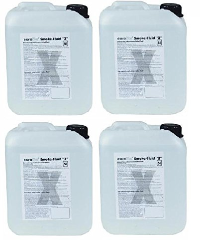 4x 5 L = 20 L Eurolite Smoke Nebel-Fluid, X (Extrem A2) Nebelfluid für Nebelmaschine