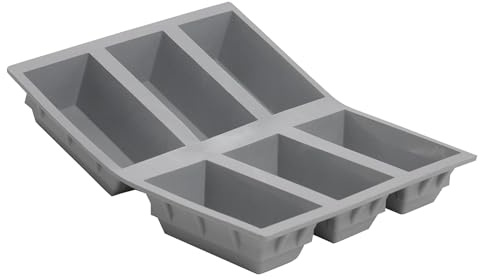 De Buyer, MOLDE SILICONA ELASTOMOULE, PLACA 6 UNIDADES CAKE--1831.21D